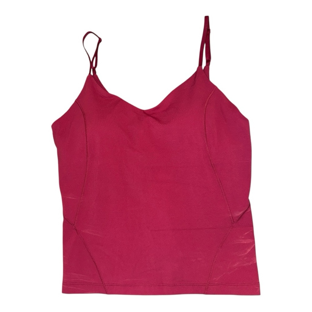 Lululemon Align Waist-Length Cami Tank, C/D Cup, Magenta Smoke, Size 10 NWT - Picture 3 of 7